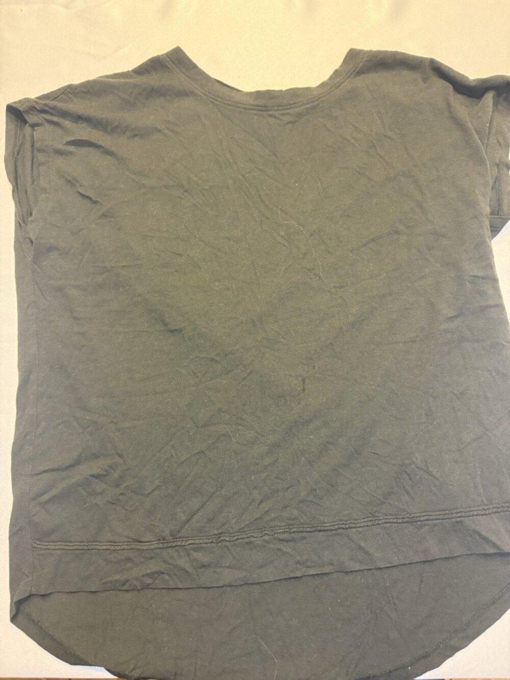 Mono B Black Tee Shirt Cross Back Size M